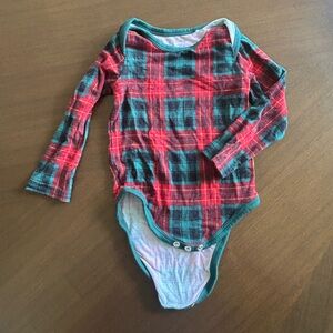 Plaid Long Sleeve Onesie